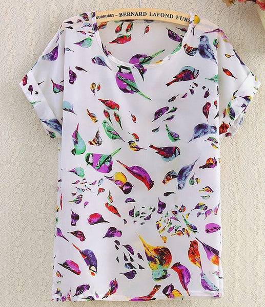BIG SALE On Batwing Loose Chiffon Shirt