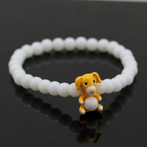 BIG SALE On Adorable Dog Charm Bracelet (White)