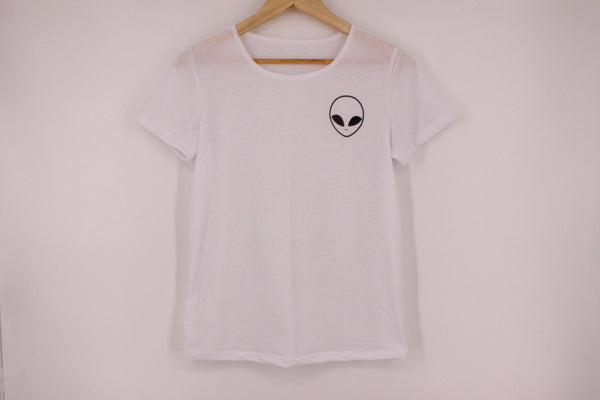 Big Sale on EAST KNITTING New Women T shirt Alien Print