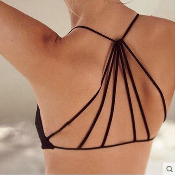 Big Sale on Sexy Hot Lingerie Girl Women Summer Cool Beach Tank Vest Back Hollow Out Bralette Corset Soft Casual Top Strapless Black White