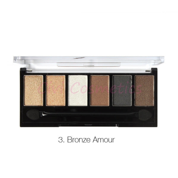 Sugar Box 6 Colors Eyeshadow Palette Glamorous Smokey EyeShadow