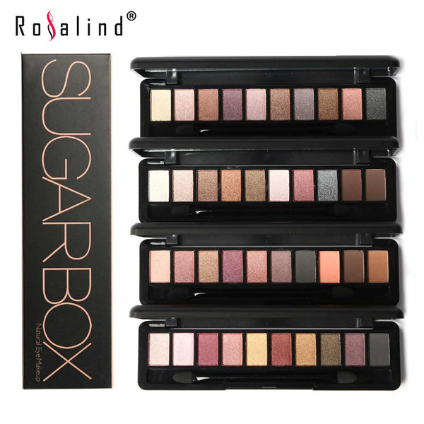 Brand Sugar-Box Makeup Palette Natural Eye Makeup Light 10 Colors Eye Shadow