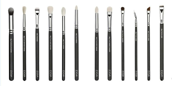 ZOEVA 12 PCS MAKE UP FACE AND EYES BRUSHES COMPLETE EYE SET