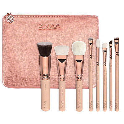 ZOEVA 8pcs Makeup Brushes Rose Golden Luxury Set Brand Make Up Tools Kit Powder Blend brushes zoeva eyeshadow