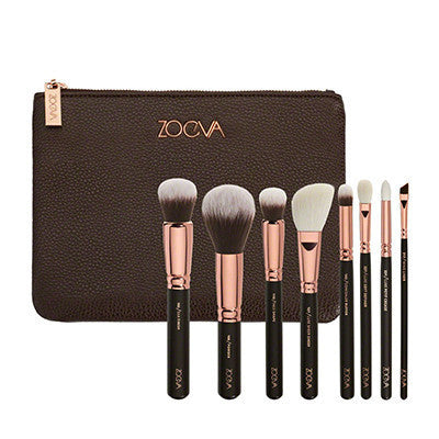 ZOEVA 8pcs Makeup Brushes Rose Golden Luxury Set Brand Make Up Tools Kit Powder Blend brushes zoeva eyeshadow