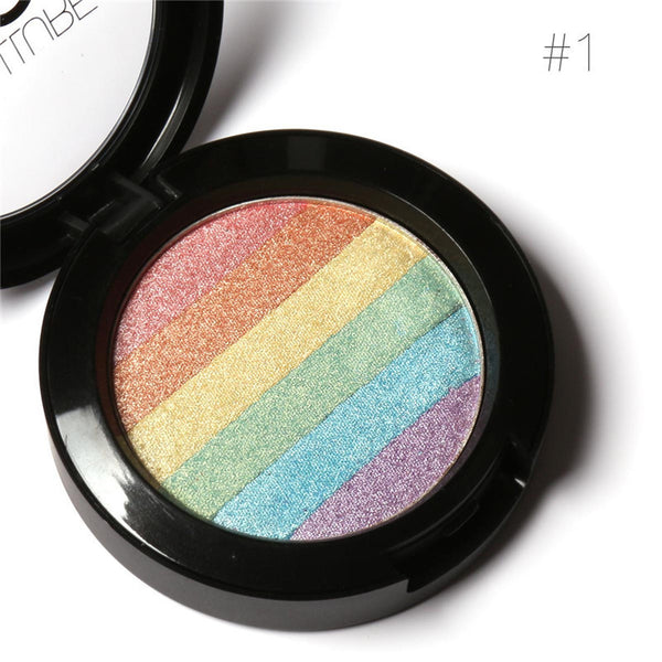 Focallure FACE Baked Mars Prism Rainbow Highlighter Makeup Palette Cosmetic Eyeshadow