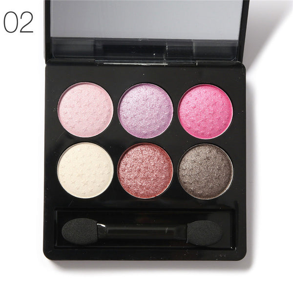 NYN High Qualtiy 6 Colors Diamond Pigment Makeup Eyeshadow Palette