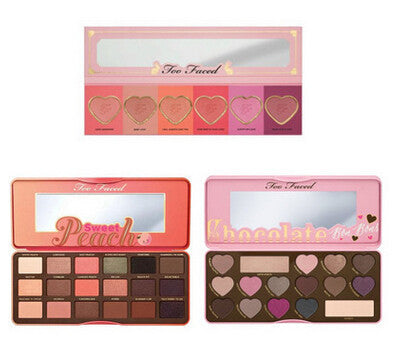 TOO FACED 3 Style Eyeshadow new for faced Sweet Peach 18 colors/ Chocolate Bon Bons 16 colors/ Love Flush 6 colors