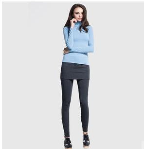 New Fashion Brand Women Autumn and Winter Long Sleeve Turtleneck T-shirt