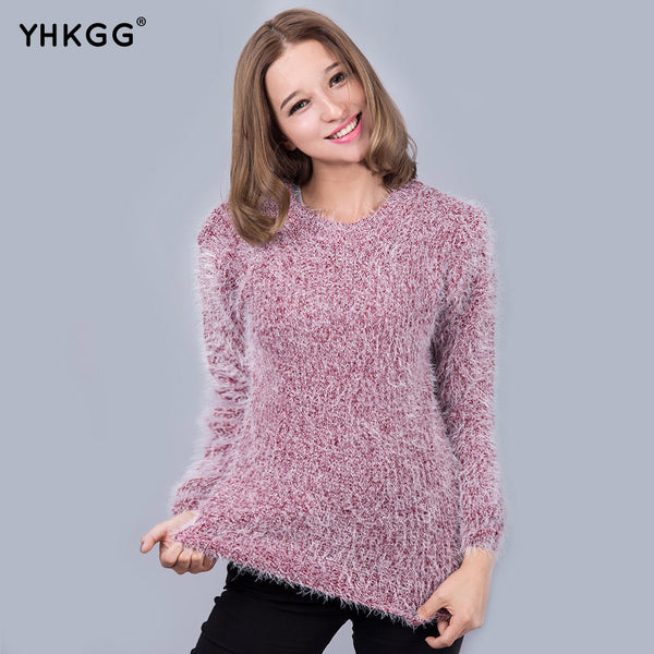 Fashionable Brand Autumn and Winter Warm O-Neck Women Pullover Long Sleeve Casual Loose Sweater